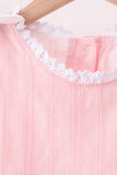 Pink Lace Ruffle Pants Set Aaria Tees