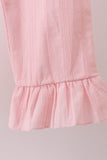 Pink Lace Ruffle Pants Set Aaria Tees