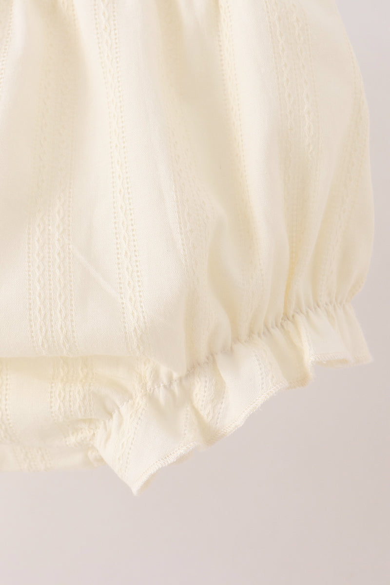 Beige Jacquard Bloomer Set - Aaria Tees Aaria Tees