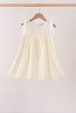 Beige Jacquard Lace Dress - Aaria Tees Aaria Tees