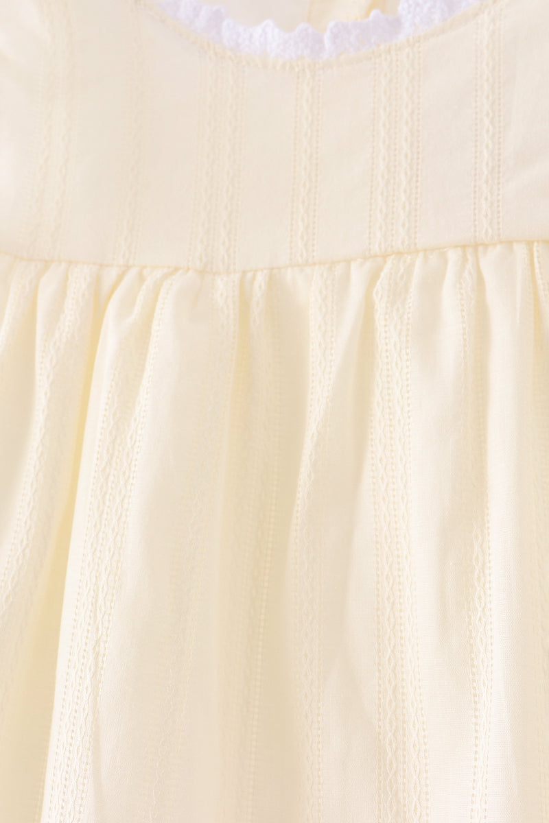 Beige Jacquard Lace Dress - Aaria Tees Aaria Tees