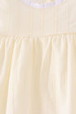 Beige Jacquard Lace Dress - Aaria Tees Aaria Tees