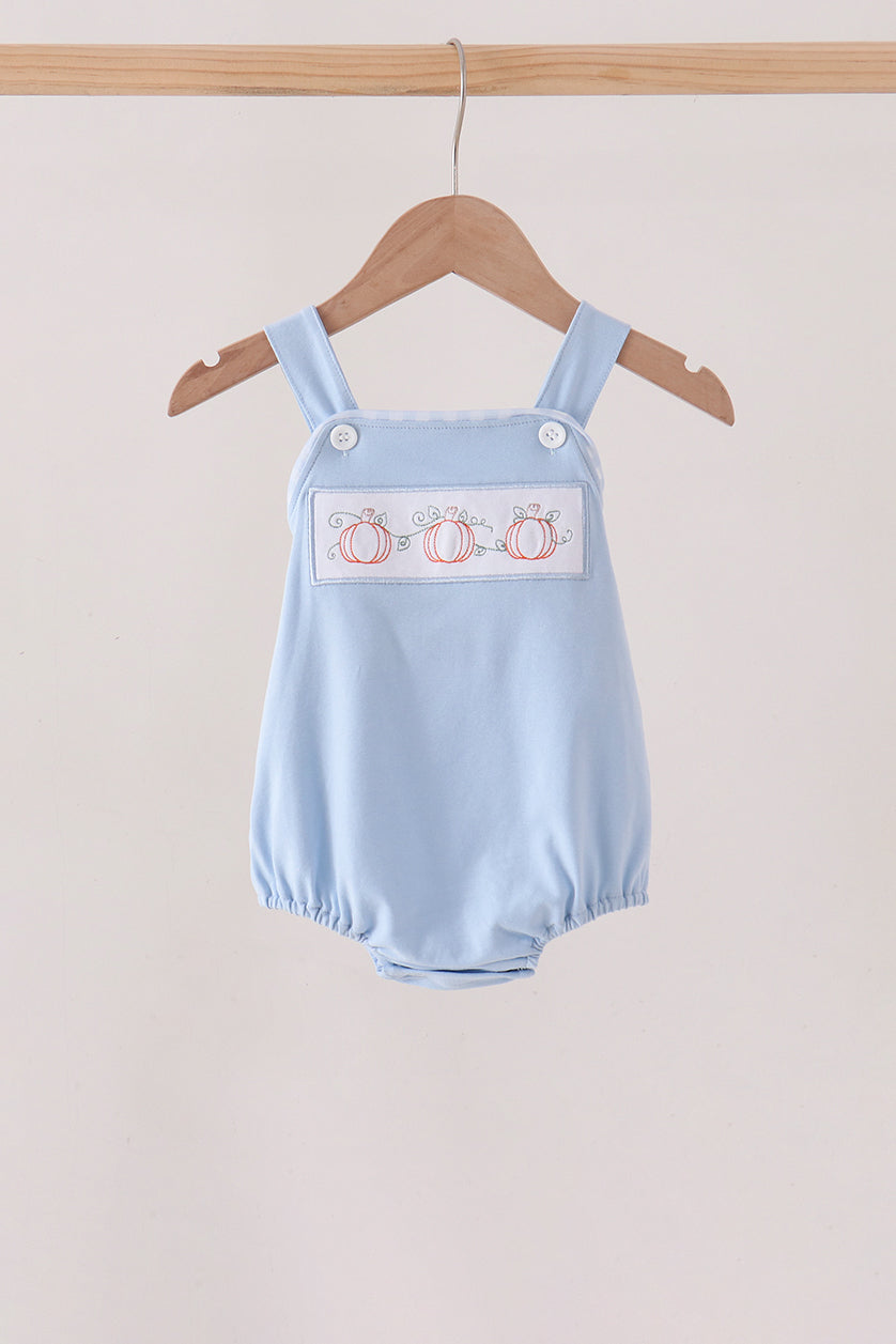 Blue Pumpkin Embroidery Bubble