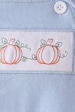 Blue Pumpkin Embroidery Bubble Aaria Tees