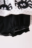 Black Spider Embroidery Ruffle Bubble Aaria Tees