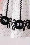 Black Spider Embroidery Ruffle Bloomer Set Aaria Tees