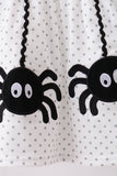 Black Spider Embroidery Ruffle Shorts Set Aaria Tees
