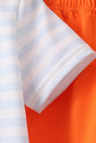 Orange Spider Embroidery shorts Set Aaria Tees