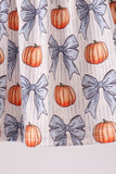 Blue Pumpkin Bow Smocked Bloomer Set Aaria Tees