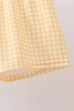Blue Pumpkin Embroidery Gingham Shorts Set Aaria Tees