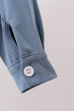 Blue Button Down Pocket Shirt Aaria Tees