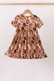 Orange princess bamboo ruffle dress - Aaria Tees Aaria Tees