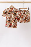 Orange princess bamboo pajama set - Aaria Tees Aaria Tees