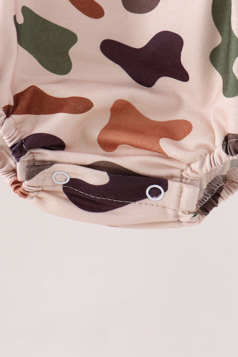 Camouflage Pumpkin Embroidery Bubble - Aaria Tees Aaria Tees