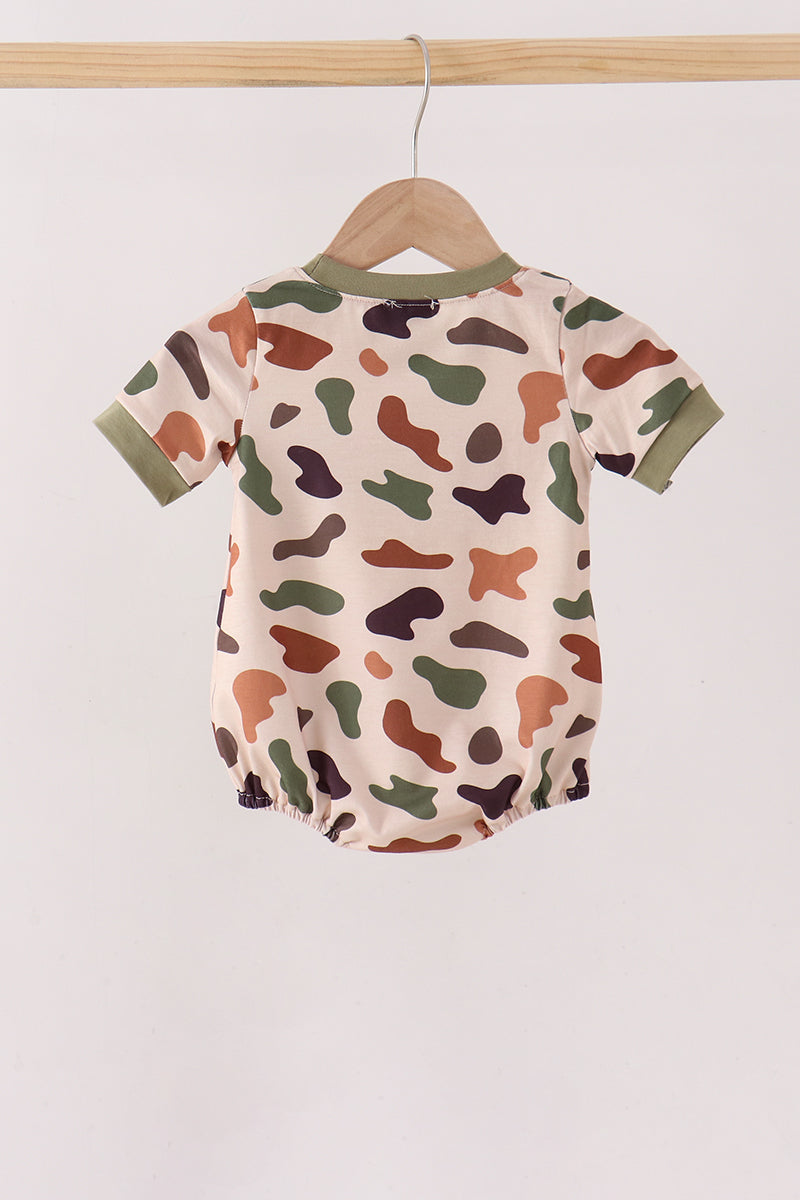 Camouflage Pumpkin Embroidery Bubble - Aaria Tees Aaria Tees