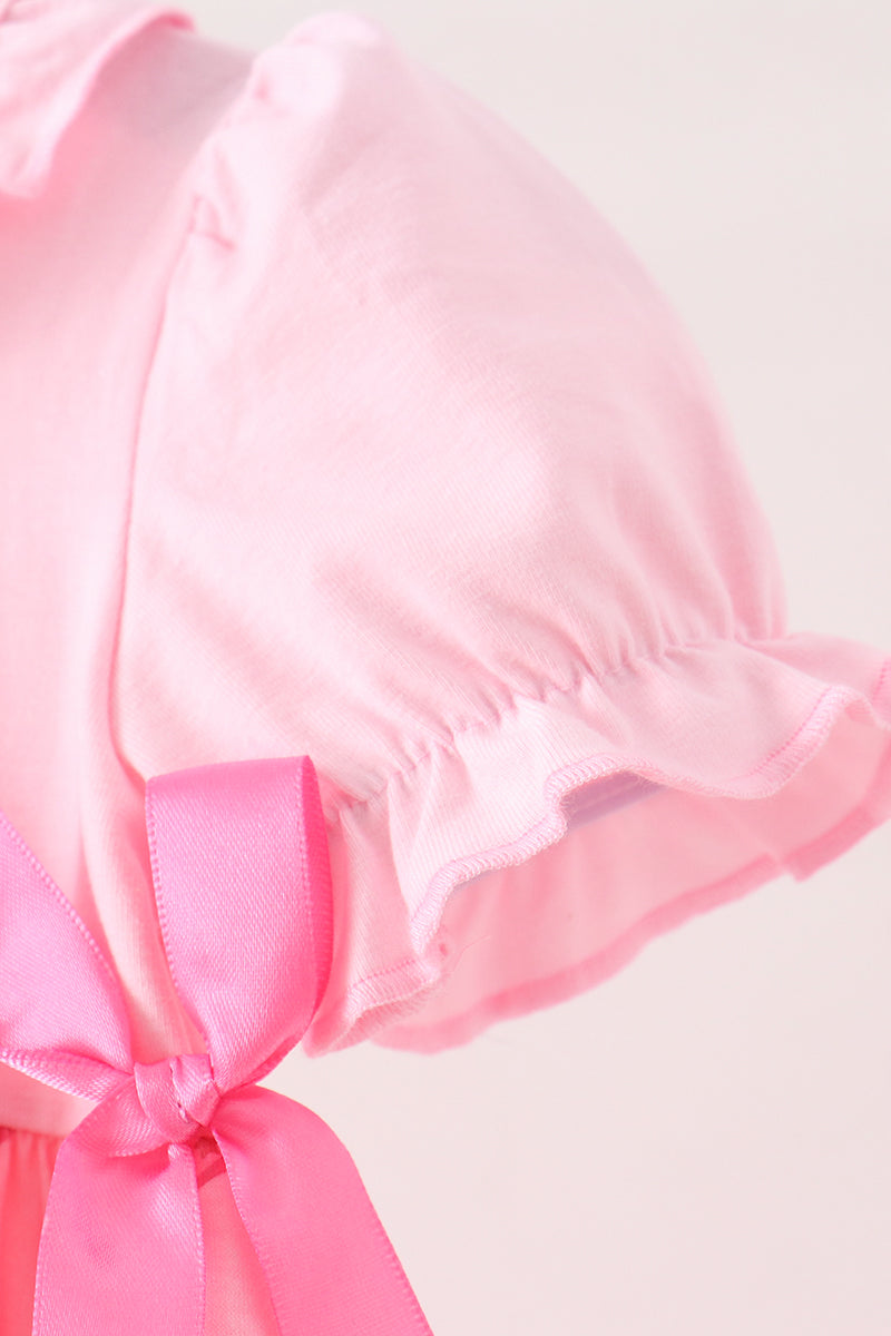 Pink Cowgirl Boots Embroidery Bubble - Aaria Tees Aaria Tees