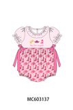 Pink Cowgirl Boots Embroidery Bubble Aaria Tees