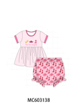 Pink Cowgirl Boots Embroidery Bloomer Set Aaria Tees