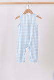 Blue Smocked Gingham Jon Jon Aaria Tees