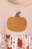 Floral Pumpkin Embroidery Ruffle Bloomer Set Aaria Tees