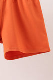 Pumpkin Embroidery Shorts Set Aaria Tees