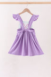 Purple Jack-O-Lantern Applique Ruffle Dress - Aaria Tees Aaria Tees