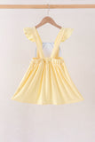 Cream Jack-O-Lantern Applique Ruffle Dress - Aaria Tees Aaria Tees