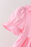 Pink Cat Embroidery Ruffle Bloomer Set Aaria Tees