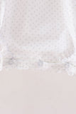 Orange Pumpkin Bow Embroidery Bubble Aaria Tees