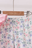 Pink Piggy Applique Ruffle Pants Set Aaria Tees