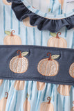 Gray Pumpkin Ruffle Shorts Set Aaria Tees