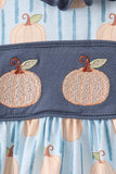 Blue Pumpkin Embroidery Ruffle Shorts Set Aaria Tees