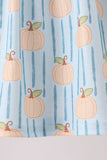Blue Pumpkin Embroidery Ruffle Shorts Set Aaria Tees