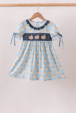 Blue Pumpkin Embroidery Ruffle Dress Aaria Tees