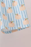 Blue Pumpkin Embroidery Shorts Set Aaria Tees