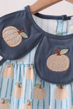 Blue Pumpkin Embroidery Ruffle Pants Set Aaria Tees