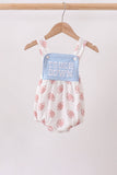 Blue Touchdown Embroidery Football Bubble Aaria Tees