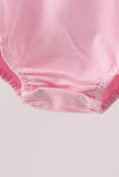 Pink Jack-O-Lantern Applique Ruffle Bubble - Aaria Tees Aaria Tees