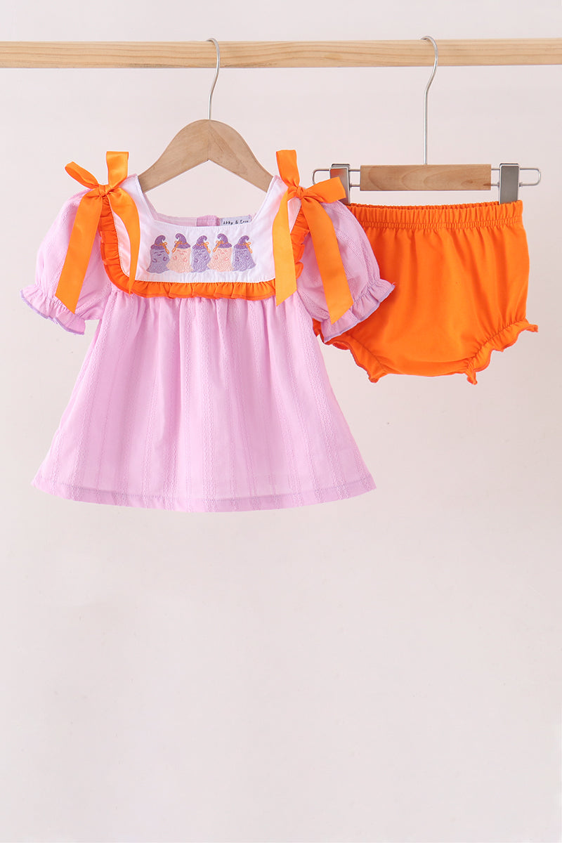 Pink Ghost Embroidery Bloomer Set - Aaria Tees