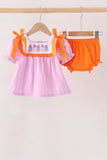 Pink Ghost Embroidery Bloomer Set - Aaria Tees Aaria Tees