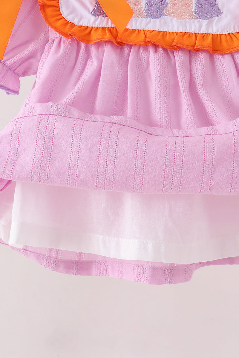 Pink Ghost Embroidery Bloomer Set - Aaria Tees Aaria Tees