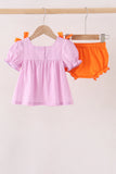 Pink Ghost Embroidery Bloomer Set - Aaria Tees Aaria Tees