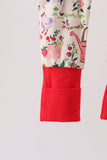 Maroon Farmland Bamboo Ruffle Zipper Romper Aaria Tees