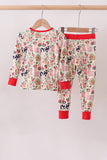 Maroon Farmland Pajama Pants Set Aaria Tees