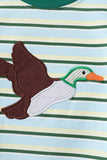 Blue Stripe Mallard Applique Top Aaria Tees