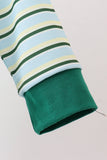 Blue Stripe Mallard Applique Top Aaria Tees