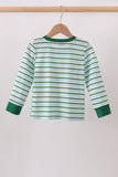 Blue Stripe Mallard Applique Top Aaria Tees