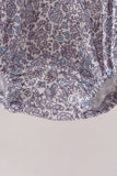 Navy Floral Bow Smocked Bubble Aaria Tees