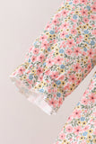 Floral Smocked Lace Bloomer Set - Aaria Tees Aaria Tees