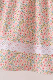Floral Smocked Lace Dress - Aaria Tees Aaria Tees